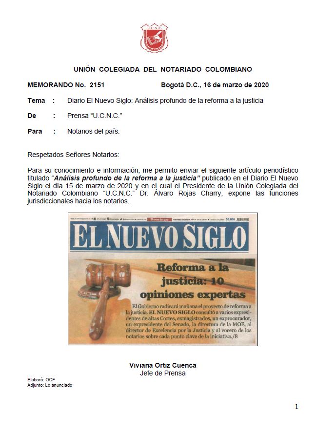      Colegio de Notarios-UCNC-Notario 37-Unión Colegiada del Notariado Colombiano -"U.C.N.C." -Presidente Notariado Colombiano- Notario-Notarías