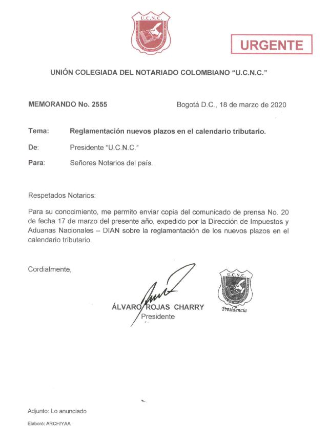      Colegio de Notarios-UCNC-Notario 37-Unión Colegiada del Notariado Colombiano -"U.C.N.C." -Presidente Notariado Colombiano- Notario-Notarías