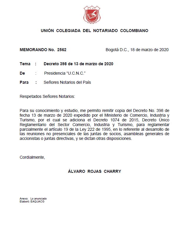      Colegio de Notarios-UCNC-Notario 37-Unión Colegiada del Notariado Colombiano -"U.C.N.C." -Presidente Notariado Colombiano- Notario-Notarías
