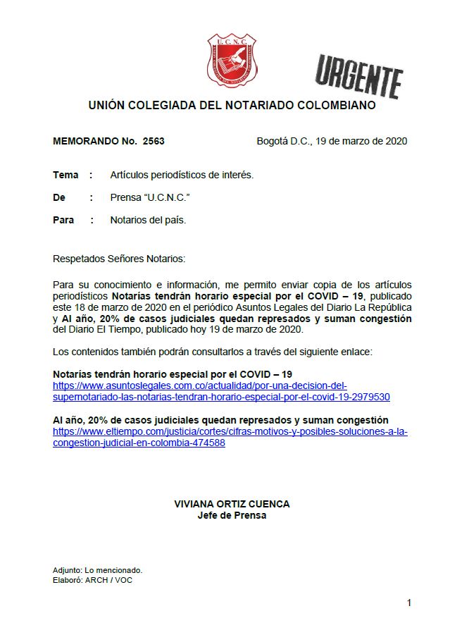      Colegio de Notarios-UCNC-Notario 37-Unión Colegiada del Notariado Colombiano -"U.C.N.C." -Presidente Notariado Colombiano- Notario-Notarías