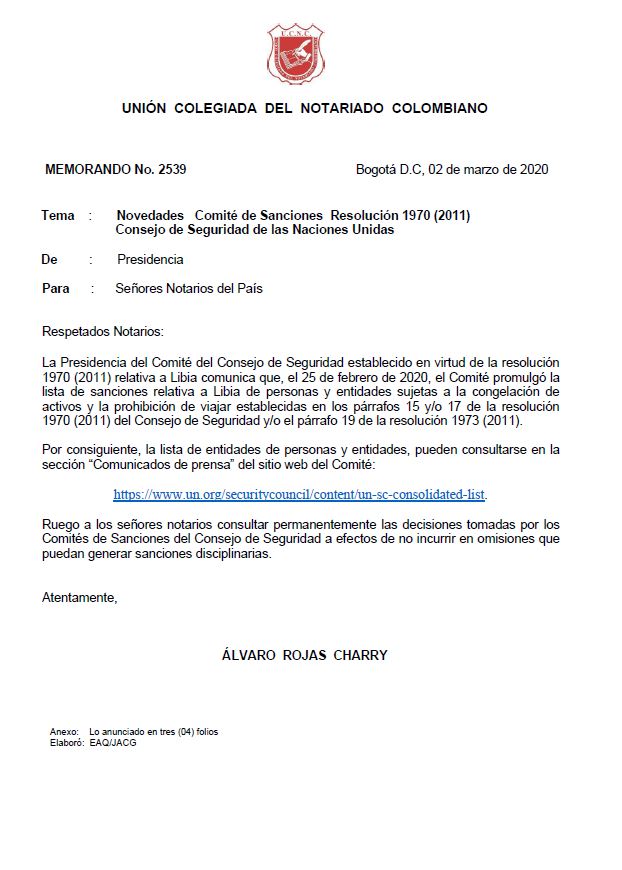 Colegio de Notarios-UCNC-Notario 37-Unión Colegiada del Notariado Colombiano -"U.C.N.C." -Presidente Notariado Colombiano- Notario-Notarías