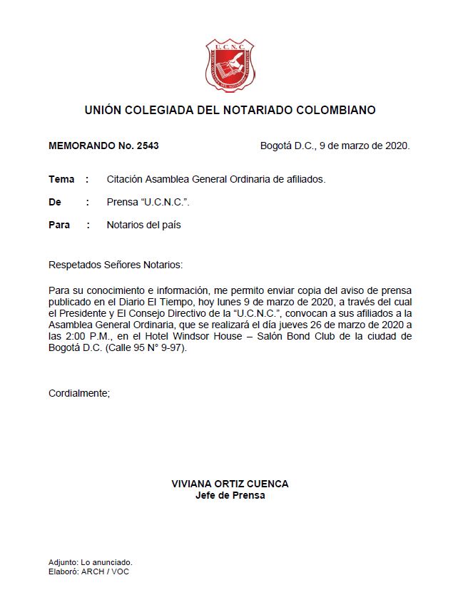 Colegio de Notarios-UCNC-Notario 37-Unión Colegiada del Notariado Colombiano -"U.C.N.C." -Presidente Notariado Colombiano- Notario-Notarías