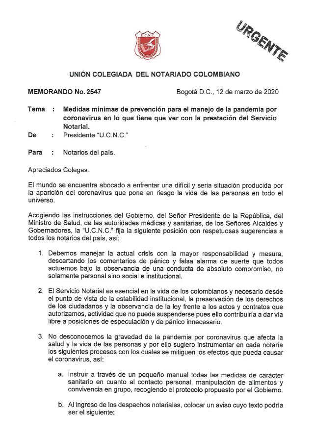 Colegio de Notarios-UCNC-Notario 37-Unión Colegiada del Notariado Colombiano -"U.C.N.C." -Presidente Notariado Colombiano- Notario-Notarías