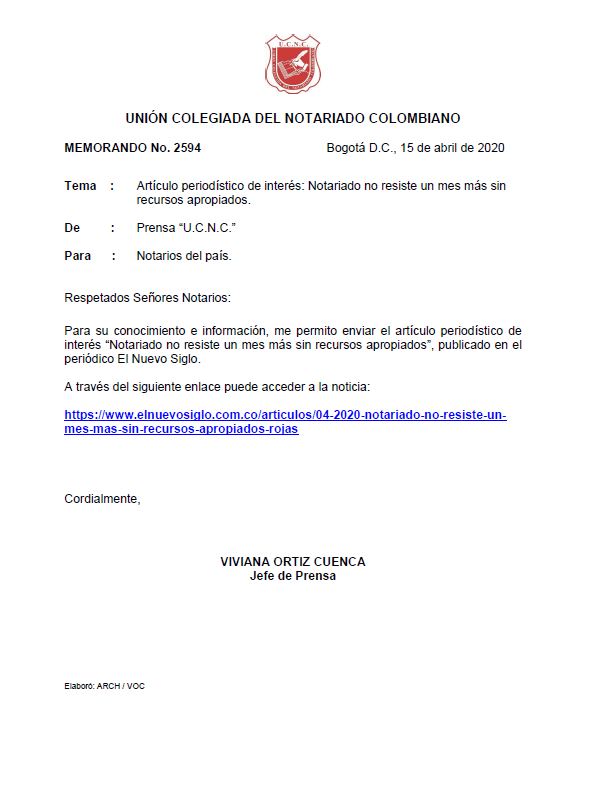 Colegio de Notarios-UCNC-Notario 37-Unión Colegiada del Notariado Colombiano -"U.C.N.C." -Presidente Notariado Colombiano- Notario-Notarías