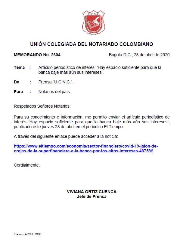 Colegio de Notarios-UCNC-Notario 37-Unión Colegiada del Notariado Colombiano -"U.C.N.C." -Presidente Notariado Colombiano- Notario-Notarías