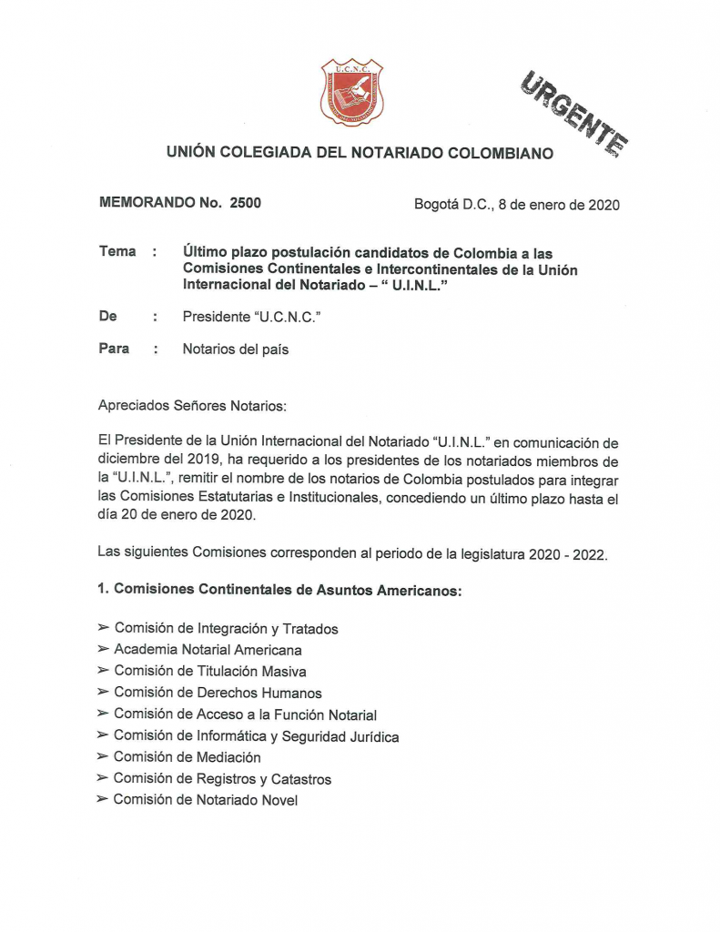 UNIÓN COLEGIADA DEL NOTARIADO COLOMBIANO, ÁLVARO ROJAS, NOTARIO, NOTARÍA, NOTARIADO, UCNC