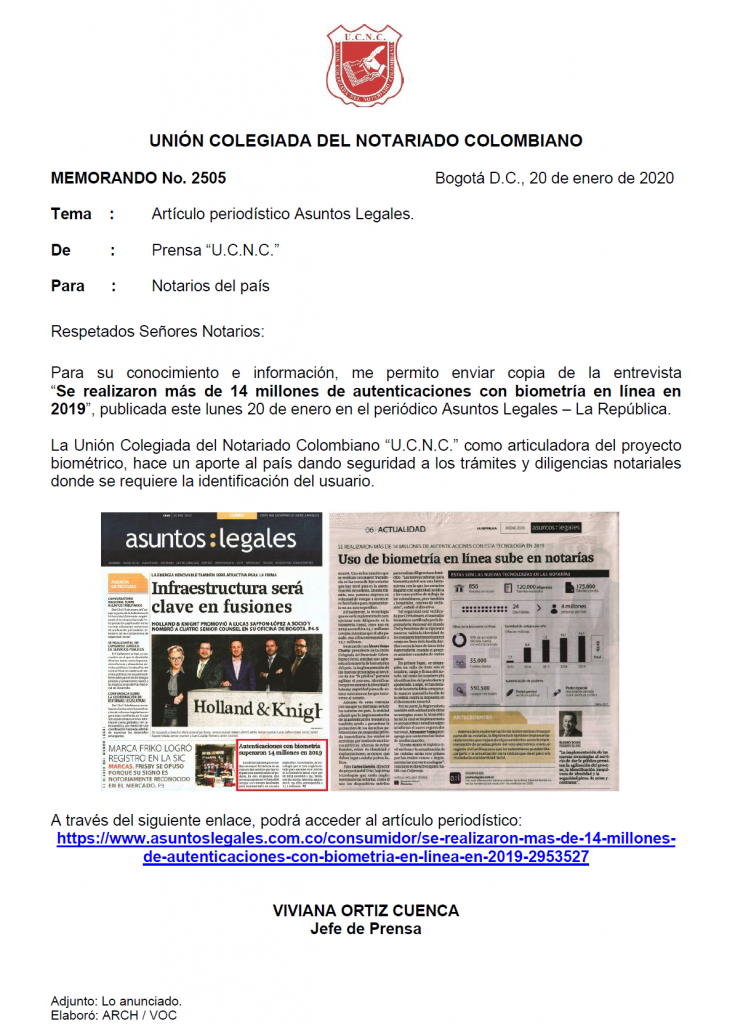 UNIÓN COLEGIADA DEL NOTARIADO COLOMBIANO, ÁLVARO ROJAS, NOTARIO, NOTARÍA, NOTARIADO, UCNC