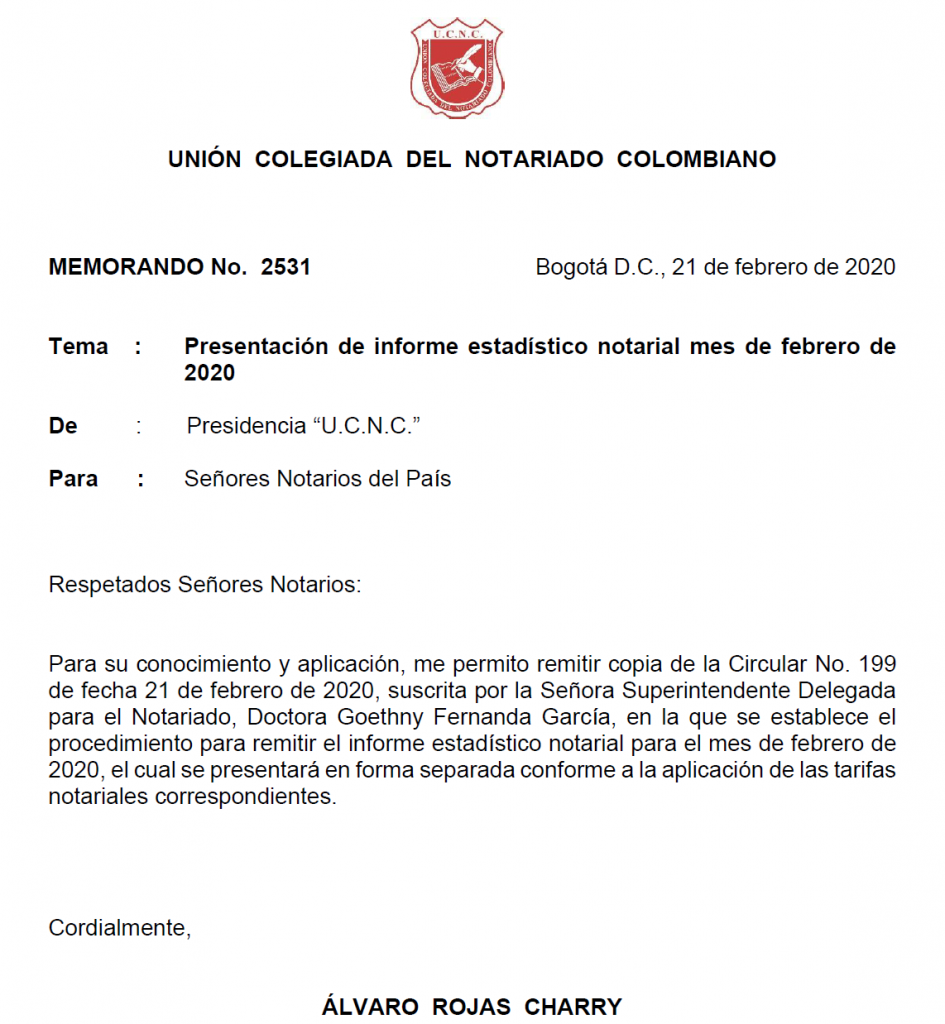 UNIÓN COLEGIADA DEL NOTARIADO COLOMBIANO, ÁLVARO ROJAS, NOTARIO, NOTARÍA, NOTARIADO, UCNC